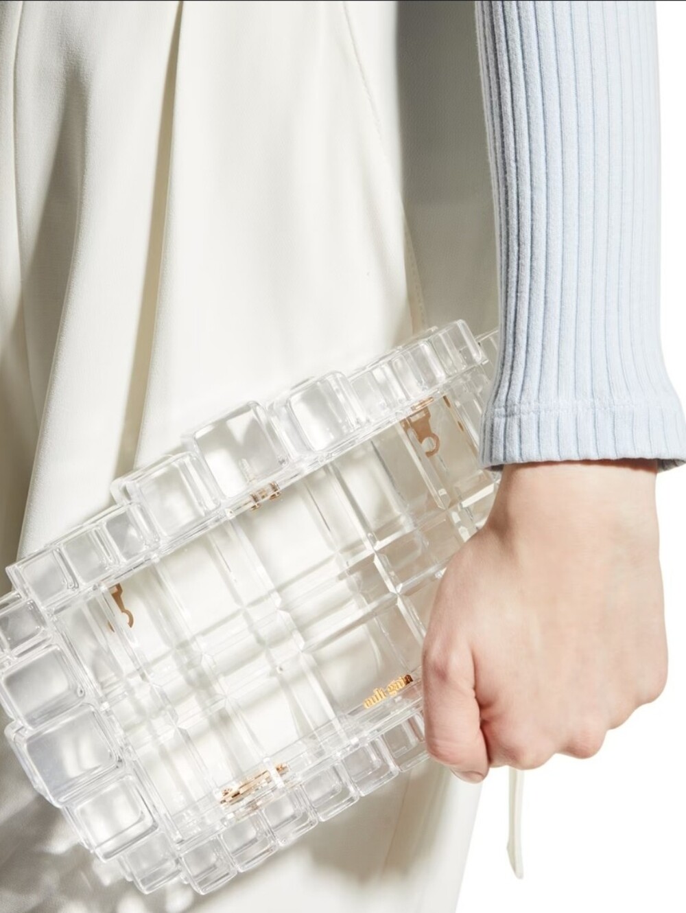 Cult Gaia Eden Acrylic Clutch